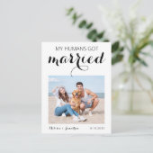 Mijn mensen hebben een huwelijksweddenschap aankondigingskaart (Staand voorkant)