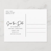 Mijn mensen Hond Foto Bruiloft Save the Date Aankondigingskaart (Achterkant)