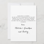 Mijn mensen kregen een huwelijksaanmaning met een  save the date (Achterkant)