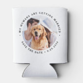 Mijn mensen krijgen een gehuwde foto van een aange blikjeskoeler (Achterkant)