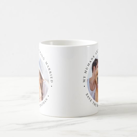 Mijn mensen krijgen een gehuwde foto van een aange koffiemok (Center)