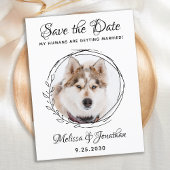 Mijn mensen krijgen een gehuwde hond-weduwschap om aankondigingskaart