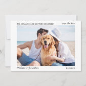 Mijn mensen krijgen een getrouwde foto van het huw save the date (Voorkant)