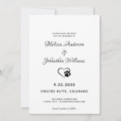 Mijn mensen krijgen een huwelijk met een hond. save the date (Achterkant)