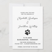 Mijn mensen krijgen een huwelijk met een hond. save the date (Achterkant)