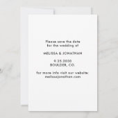 Mijn mensen krijgen een huwelijksliefdesweddenscha save the date (Achterkant)