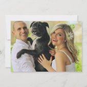 Mijn Mensen Trouwen Huisdier Foto Bruiloft Save The Date (Achterkant)