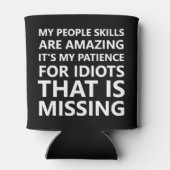 Mijn mensen vaardigheden grappig blikjeskoeler (Achterkant)