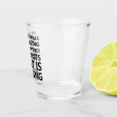 Mijn mensen vaardigheden grappig shot glas (Rechts)