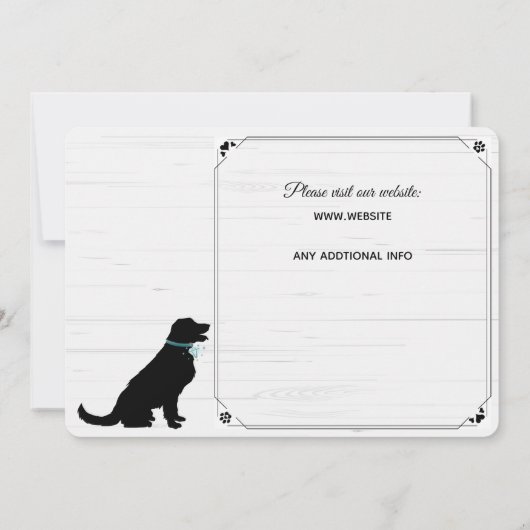 Mijn mensen worden gehuwd - Dog bewaart de datum Kaart (Achterkant)