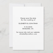 Mijn mensen worden gehuwd met de 3D Photo Dog Save The Date (Achterkant)