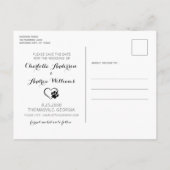 Mijn mensen worden gehuwd met een hond die de datu aankondigingskaart (Achterkant)