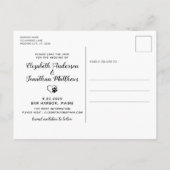 Mijn mensen worden gehuwd met een hond die de datu aankondigingskaart (Achterkant)