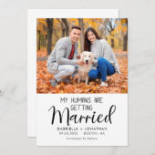 Mijn mensen worden gehuwd met een hond. save the date (Voorkant / Achterkant)