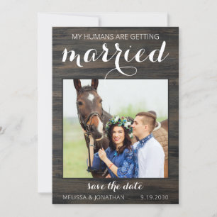 Mijn mensen worden gehuwd met Rustic Weddenschap Save The Date