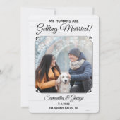 Mijn mensen worden gehuwd.-Pet sparen de Datum Kaart (Voorkant)