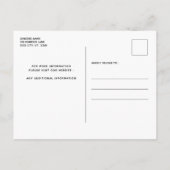 Mijn mensen worden getrouwd met een bijtende hond. aankondigingskaart (Achterkant)