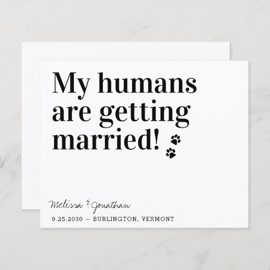 Mijn mensen worden getrouwd met een eenvoudige QR- (Voorkant / Achterkant)