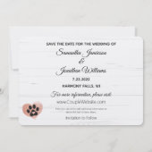 Mijn mensen worden getrouwd met verschillende hond kaart (Achterkant)