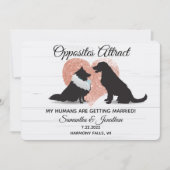 Mijn mensen worden getrouwd met verschillende hond kaart (Voorkant)