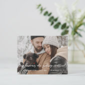 Mijn mensen worden getrouwd Moderne typografie Aankondigingskaart (Staand voorkant)