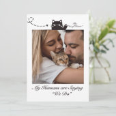 Mijn mensen zijn Gezegde We Do Cat Photo Kaart (Staand voorkant)
