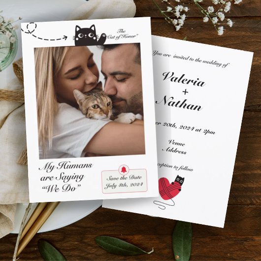 Mijn mensen zijn Gezegde We Do Cat Photo Kaart