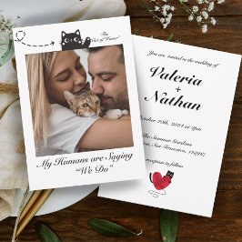 Mijn mensen zijn Gezegde We Do Cat Photo Kaart