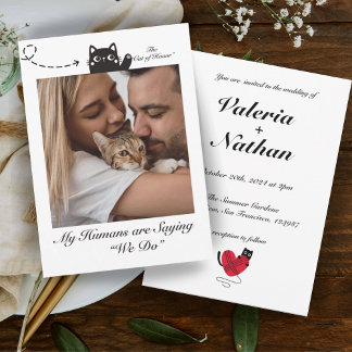 Mijn mensen zijn Gezegde We Do Cat Photo Kaart