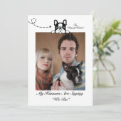 Mijn mensen zijn Gezegde We Do Dog Foto Kaart (Staand voorkant)