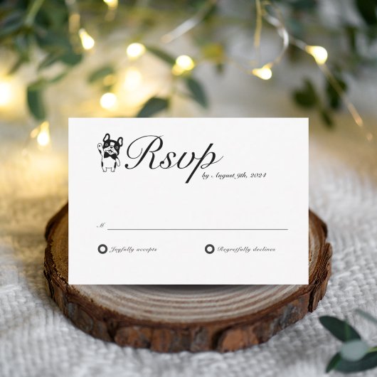 Mijn mensen zijn Gezegde We Do Dog RSVP Kaartje