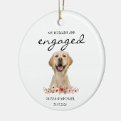 Mijn Mensen Zijn Verliefd Gepersonaliseerd Hond Ge Keramisch Ornament (Links)
