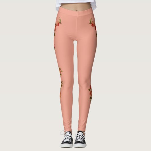 Mijn merk Apparel Tattoo Leggings  Roos (Voorkant)