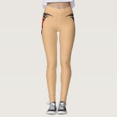 Mijn merk Apparel Tattoo Leggings Tribale Roos (Voorkant)