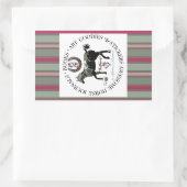 Mijn merk Stripes Rechthoekige Sticker (Tas)