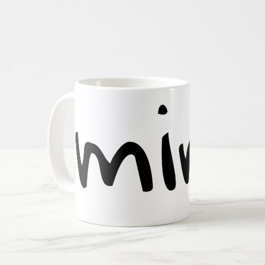 mijn | met naam gepersonaliseerd koffiemok (Voorkant links)