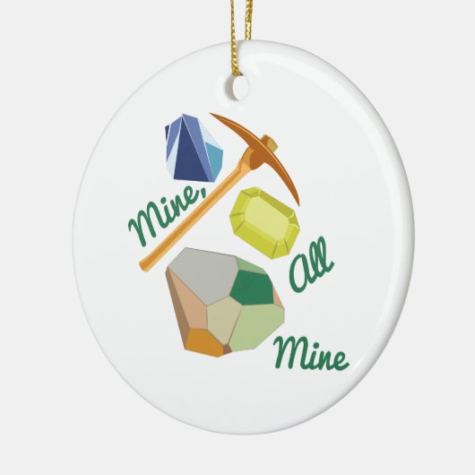 Mijn, mijn keramisch ornament (Links)