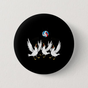 Mijn Mijn Mijn Volleybal Meeuwen Grappig Strand Ronde Button 5,7 Cm