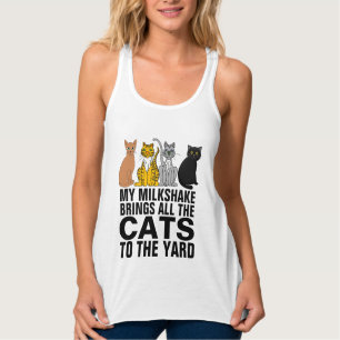 MIJN MILKSHAKE BRENGT DE VANGST AAN DE KAT T-SHIRS TANKTOP