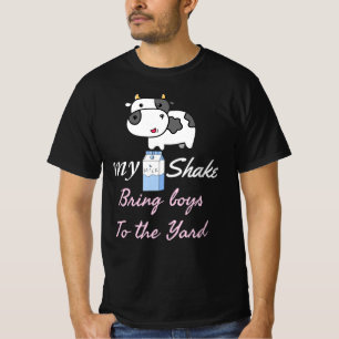 Mijn milkshake brengt jongens naar de tuin t-shirt