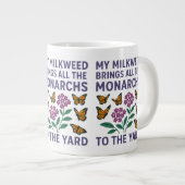 Mijn Milkweed brengt alle monarchen naar de Yard Grote Koffiekop (Voorkant rechts)