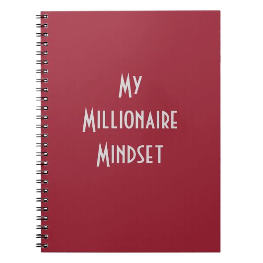Mijn Millionaire Mindset, Foto Notitieboek (Voorkant)