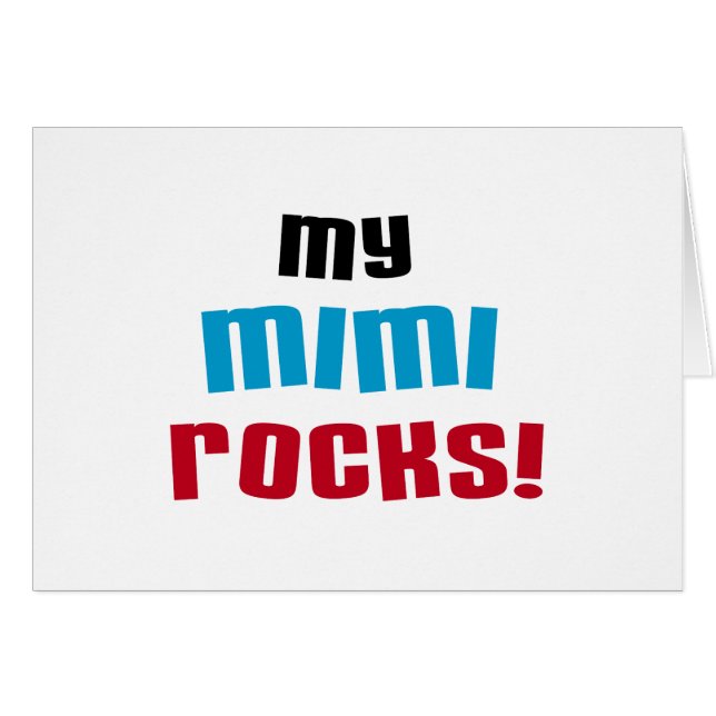 Mijn Mimi Rocks T-shirts en geschenken (Voorkant Horizontaal)