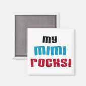 Mijn Mimi Rocks T-shirts en geschenken Magneet (Voorkant / Achterkant)