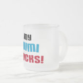 Mijn Mimi Rocks T-shirts en geschenken Matglas Koffiemok (Voorkant rechts)