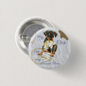 Mijn Min Pin Ate mijn Lesson Plan Ronde Button 3,2 Cm (Voorkant /achterkant)
