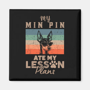 Mijn Min Pin heeft mijn lesplannen opgegeten Grapp Magneet