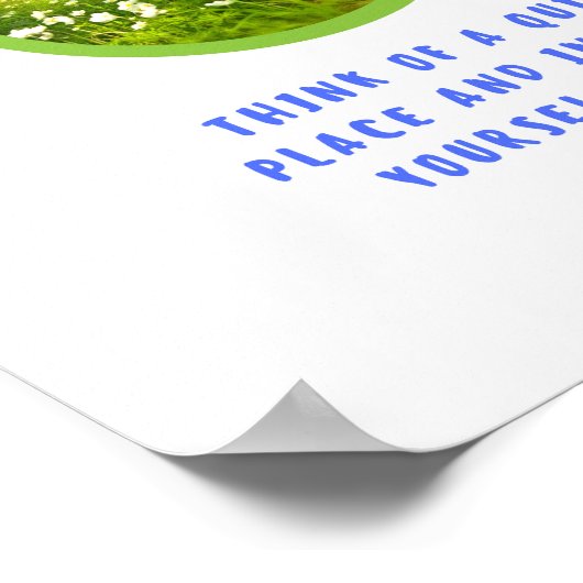 Mijn Mindful Moment Meditation Poster (Hoek)