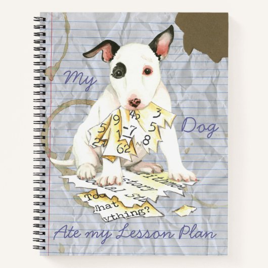 Mijn Mini Bull Ate mijn Lesson Plan Notitieboek (Voorkant)