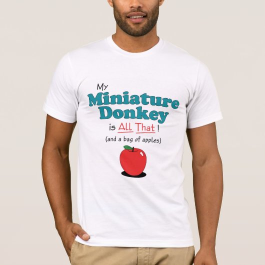 Mijn mini Donkey is alles. Funny Donkey T-shirt (Voorkant)